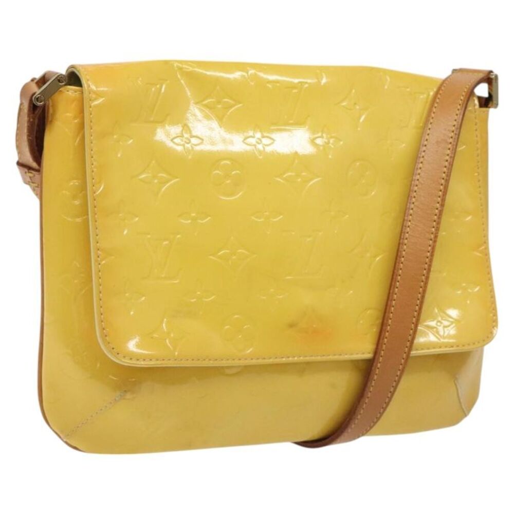 Louis Vuitton Thompson Street Monogram Vernis Yellow Patent_Leather Handbag